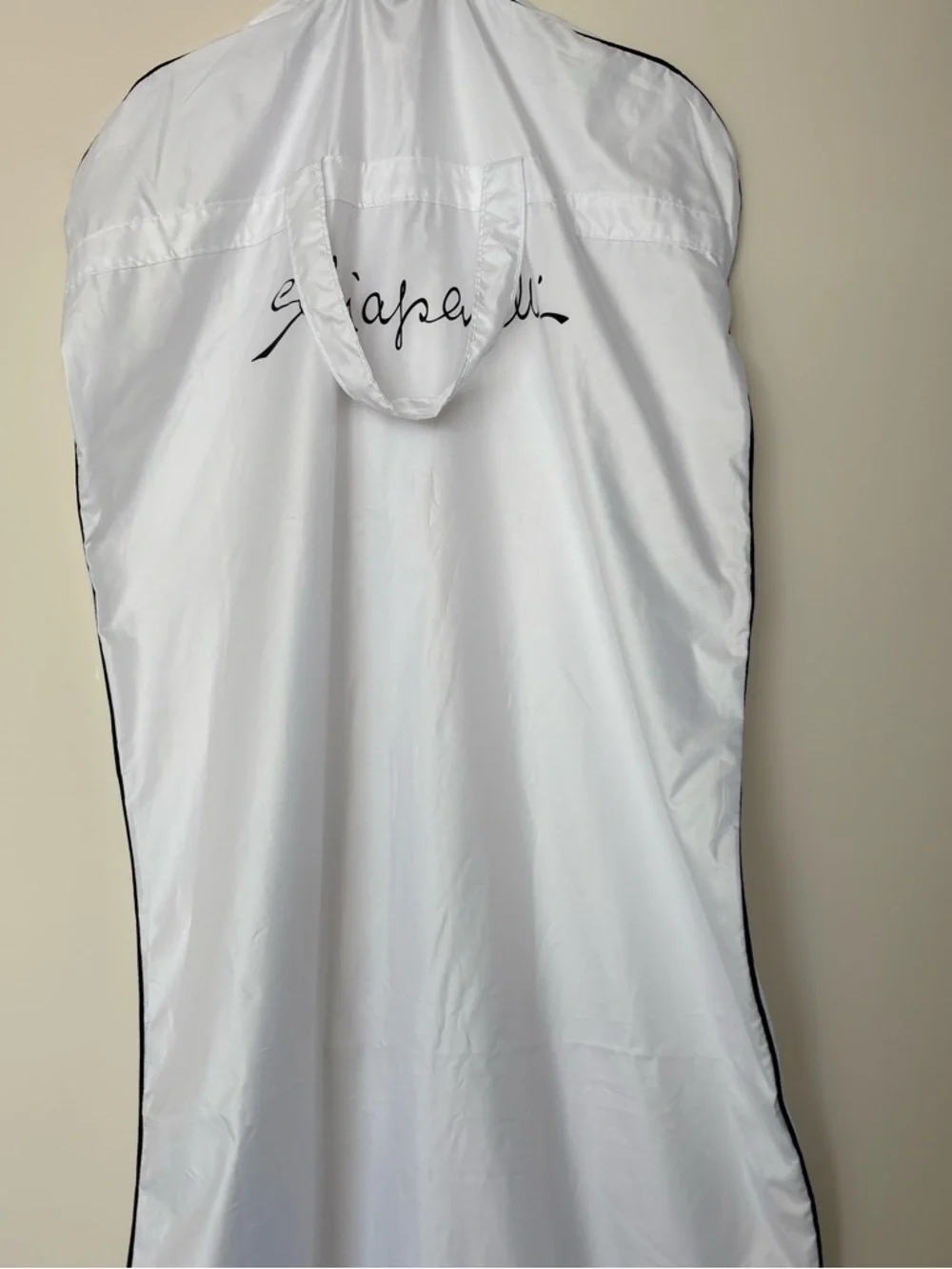 Schiaparelli Full Length White Garment Bag
